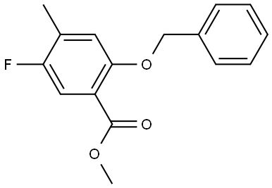 Methyl 2-(benzyloxy)-5-fluoro-4-methylbenzoate Structural