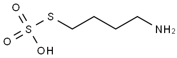 Thiosulfuric acid (H2S2O3), S-(4-aminobutyl) ester Structural