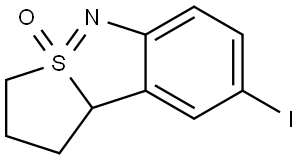 4λ4-Thieno[1,2-b][2,1]benzisothiazole, 1,2,3,9b-tetrahydro-8-iodo-, 4-oxide Structural