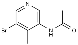 N-(5-bromo-4-methylpyridin-3-yl)acetamide Structural