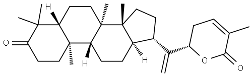 Dammara-24,20-dien-26-oic acid, 22-hydroxy-3-oxo-, δ-lactone, (22S)- Structural
