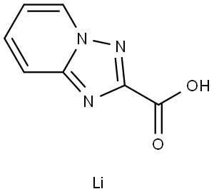 lithium(1+) ion [1,2,4]triazolo[1,5-a]pyridine-2-carboxylate Structural