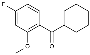 Cyclohexyl(4-fluoro-2-methoxyphenyl)methanone Structural