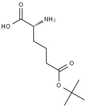 Hexanedioic acid, 2-amino-, 6-(1,1-dimethylethyl) ester, (2R)- Structural