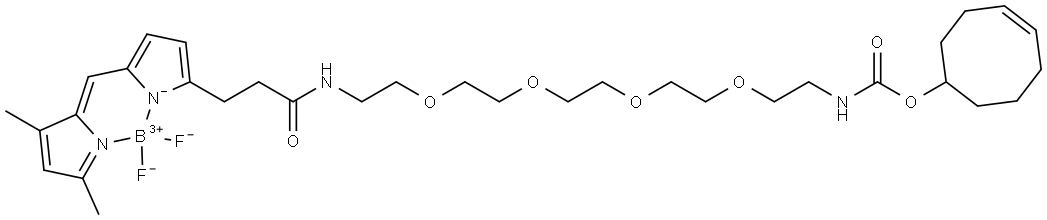 BDP FL-PEG4-(4E)-TCO Structural