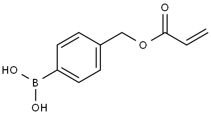 2-Propenoic acid, (4-boronophenyl)methyl ester Structural