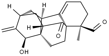 4a,8a-Ethano-2,10-methanoanthracene-8-carboxaldehyde, 1,2,3,4,6,7,8,9,9a,10-decahydro-4-hydroxy-8-methyl-3-methylene-9-oxo-, (2R,4S,4aS,8R,8aS,9aS,10S)-rel- Structural