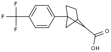 1-[4-(trifluoromethyl)phenyl]bicyclo[2.1.1]hexane-5-carboxylic acid Structural