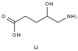 lithium(1+) ion 5-amino-4-hydroxypentanoate Structural