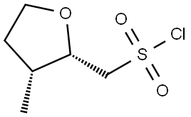 rac-[(2r,3s)-3-methyloxolan-2-yl]methanesulfonyl chloride Structural