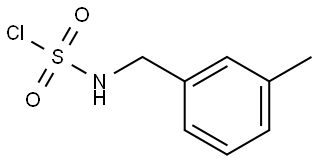 N-[(3-methylphenyl)methyl]sulfamoyl chloride Structural