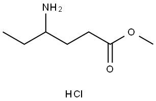 methyl 4-aminohexanoate hydrochloride Structural