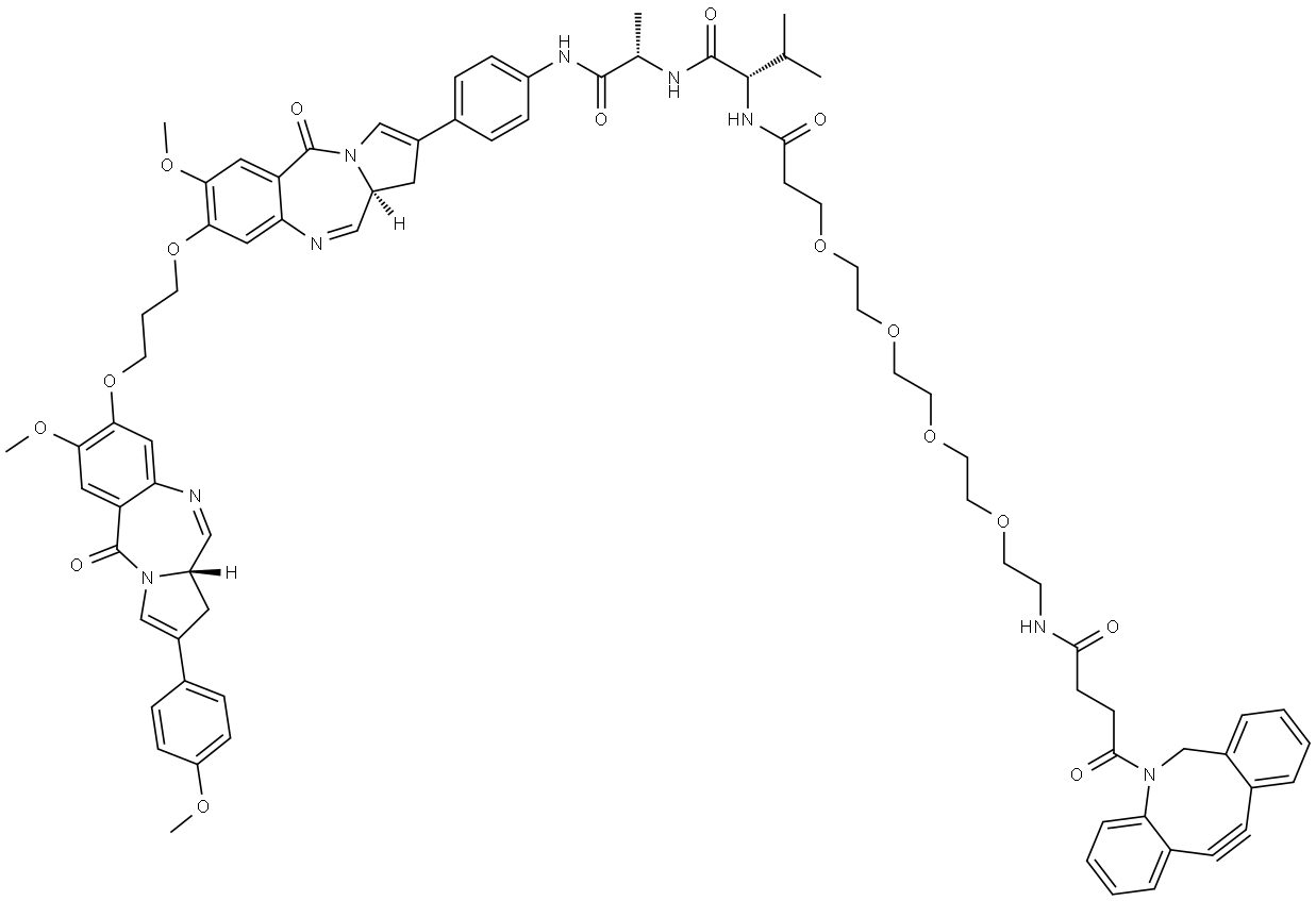 DBCO-PEG4-VA-PBD[DBCO-PEG4-VA-PBD Structural