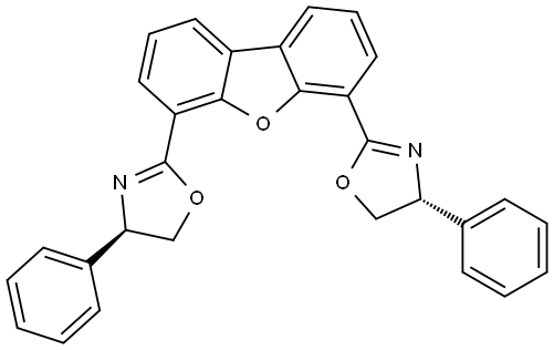 rac-4,6-Bis((R)-4-phenyl-4,5-dihydrooxazol-2-yl)dibenzo[b,d]furan Structural