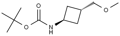 tert-butyl ((1r,3r)-3-(methoxymethyl)cyclobutyl)carbamate Structural