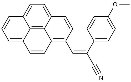Benzeneacetonitrile, 4-?methoxy-?α-?(1-?pyrenylmethylene)?-?, (αE)?- Structural