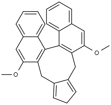 (13BS)-5,16-dimethoxy-4,17-dihydro-2H-cyclopenta[6,7]cycloocta[2,1-a:3,4-a']dinaphthalene Structural