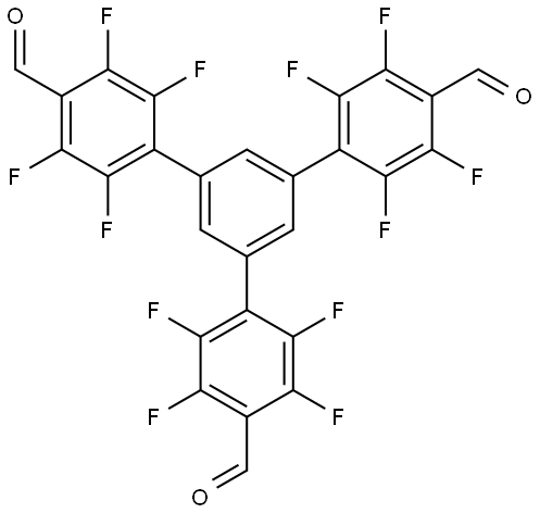 2,2'',3,3'',5,5'',6,6''-octafluoro-5'-(2,3,5,6-tetrafluoro-4-formylphenyl)-[1,1':3',1''-terphenyl]-4,4''-dicarbaldehyde Structural