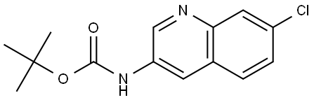 tert-butyl 7-chloroquinolin-3-ylcarbamate Structural