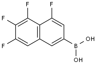 Boronic acid, B-(4,5,6,7-tetrafluoro-2-naphthalenyl)- Structural