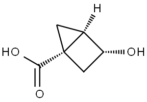 rac-(1R,3S,4S)-3-hydroxybicyclo[2.1.0]pentane-1-carboxylic acid Structural