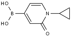 Boronic acid, B-(1-cyclopropyl-1,2-dihydro-2-oxo-4-pyridinyl)- Structural