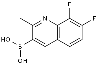 Boronic acid, B-(7,8-difluoro-2-methyl-3-quinolinyl)- Structural