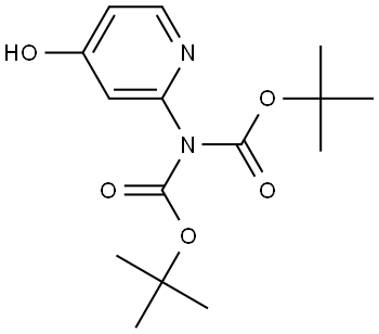 Imidodicarbonic acid, 2-(4-hydroxy-2-pyridinyl)-, 1,3-bis(1,1-dimethylethyl) ester Structural