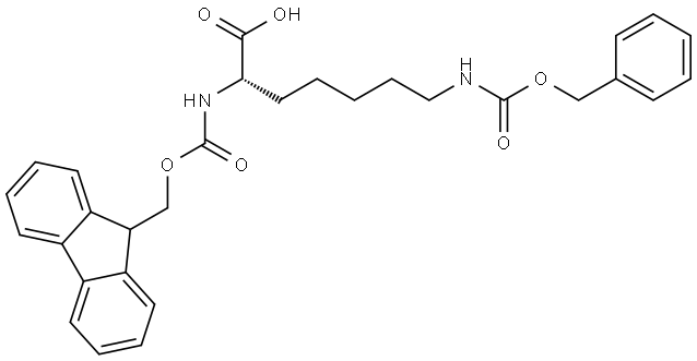 Fmoc-L-HLys(Cbz) Structural