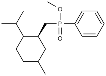 S-(p)-Menthyl methylphenylphosphinate Structural
