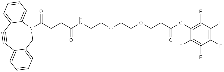 DBCO-PEG2-PFP ester Structural