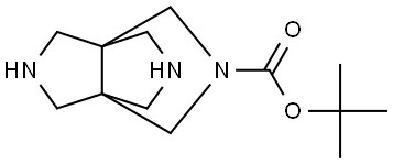 Tert-butyl 3,7,10-triazatricyclo[3.3.3.0,1,5]undecane-3-carboxylate Structural