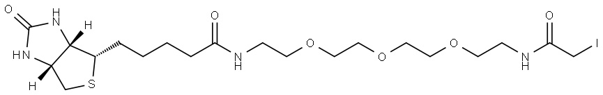 Biotin-PEG3-iodoacetamide Structural