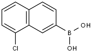 Boronic acid, B-(8-chloro-2-naphthalenyl)- Structural