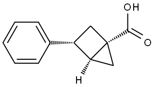 rac-(1R,3S,4R)-3-phenylbicyclo[2.1.0]pentane-1-carboxylic acid Structural