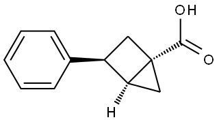 rac-(1R,3R,4R)-3-phenylbicyclo[2.1.0]pentane-1-carboxylic acid Structural