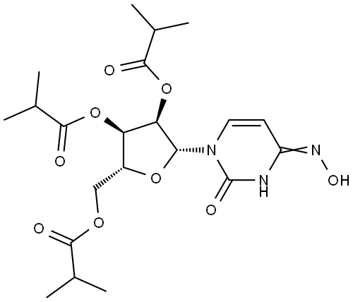 Uridine, 4-oxime, 2',3',5'-(2-methylpropanoate) Structural