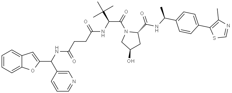 (S,R,S)-AHPC-C2-amide-benzofuranylmethyl-pyridine Structural