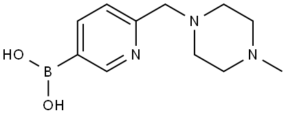 Boronic acid, B-[6-[(4-methyl-1-piperazinyl)methyl]-3-pyridinyl]- Structural