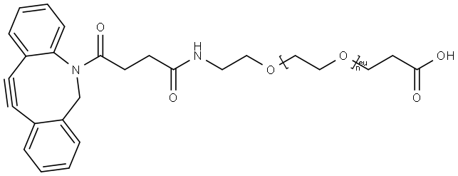 DBCO-PEG12-acid Structural