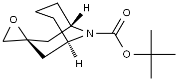 rac-tert-butyl (1R,3s,5S)-9-azaspiro[bicyclo[3.3.1]nonane-3,2'-oxirane]-9-carboxylate Structural