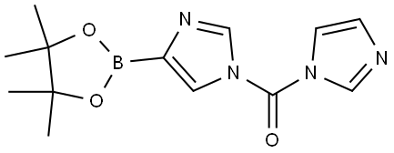 (1H-imidazol-1-yl)(4-(4,4,5,5-tetramethyl-1,3,2-dioxaborolan-2-yl)-1H-imidazol-1-yl)methanone Structural