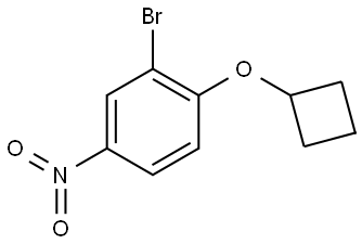 Benzene, 2-bromo-1-(cyclobutyloxy)-4-nitro- Structural