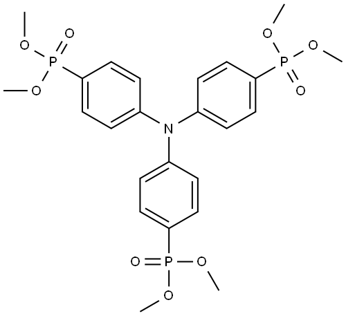 Phosphonic acid, P,P',P''-(nitrilotri-4,1-phenylene)tris-, P,P,P',P',P'',P''-hexamethyl ester Structural