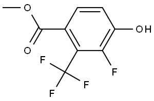 methyl 3-fluoro-4-hydroxy-2-(trifluoromethyl)benzoate Structural