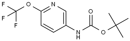 Tert-butyl 6-(trifluoromethoxy)pyridin-3-ylcarbamate Structural