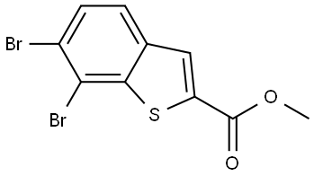 methyl 6,7-dibromobenzo[b]thiophene-2-carboxylate Structural