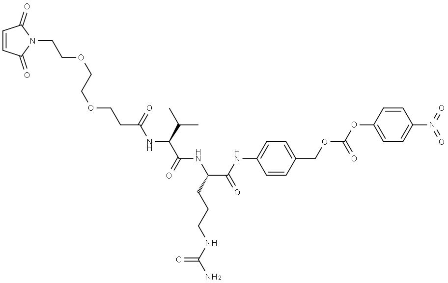 Mal-PEG2-VCP-NB Structural