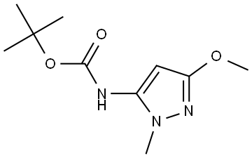 N-Boc-3-methoxy-1-methyl-1H-pyrazol-5-amine Structural