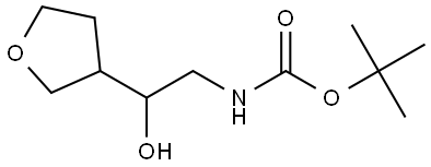 Carbamic acid, N-[2-hydroxy-2-(tetrahydro-3-furanyl)ethyl]-, 1,1-dimethylethyl ester Structural